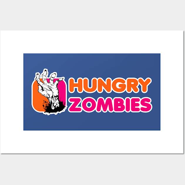 Hungry Zombies Wall Art by TeeUniverse